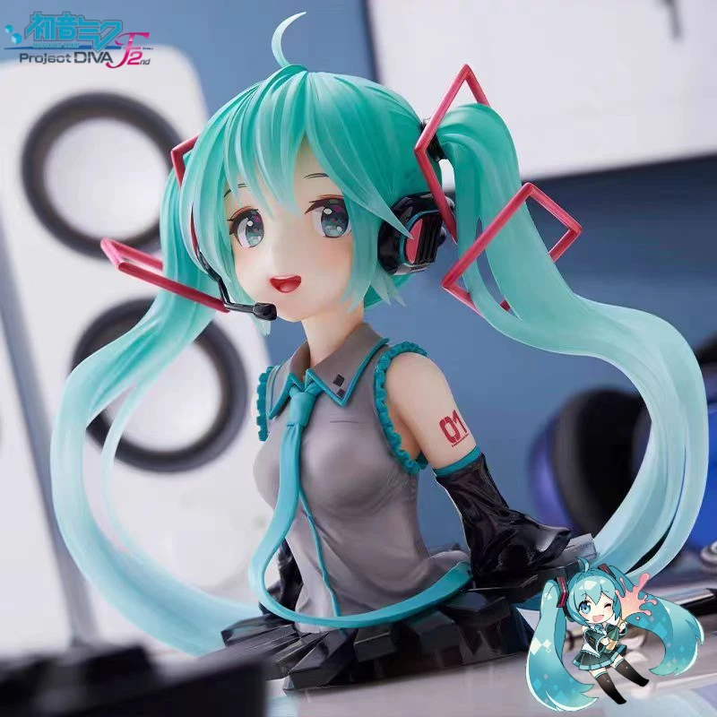アクションフィギュア初音ミク,3色PVC,バスト収集可能,コレクタブル