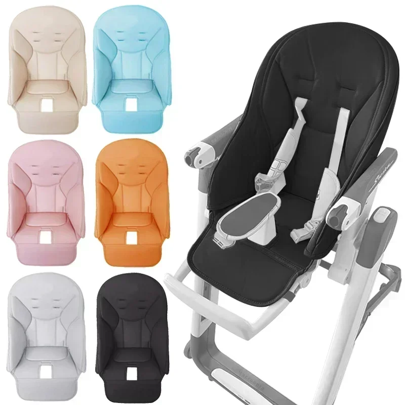New PU Composite Sponge Cushion Baby Cover Chair Seat Baby Stroller Leather Cushion Baby Dining Chair Leather Case Accessories