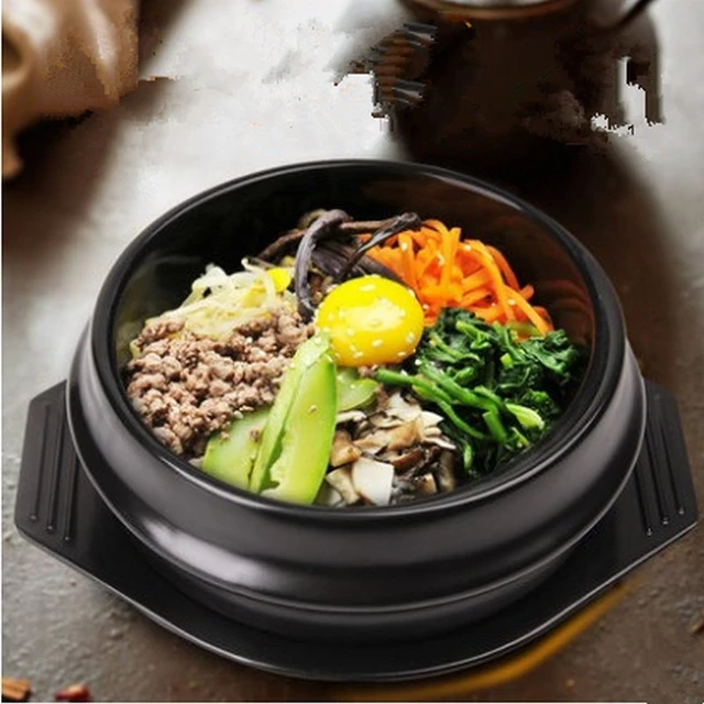 NEW Classic Korean Cuisine Sets Dolsot Stone Bowl Pot for Bibimbap Ceramic  Soup Ramen Bowls With Professional Packing Ceramic - AliExpress