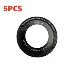 Universal Magnetic Metal Plate Ring for Wireless Charging and Car Mounts (5PCS)