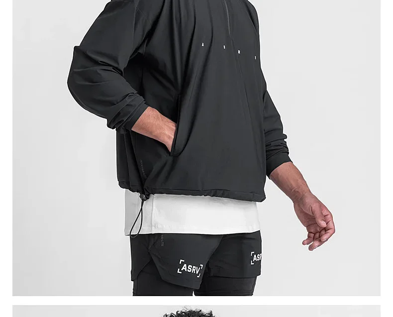 Men's Zipper Hoodie Gym Jacket Running Training Pullover Hooded Sweatshirt Fitness Sportswear Sports Casual Streetwear Clothing
