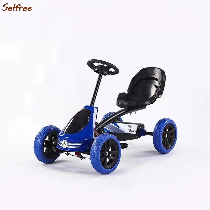 Selfree New Netflix Kids Go Kart Pedal Car Outdoor 4 Wheels 4-12 Years Old Bike Drift Wheelie Bike Bicicleta Infantil News