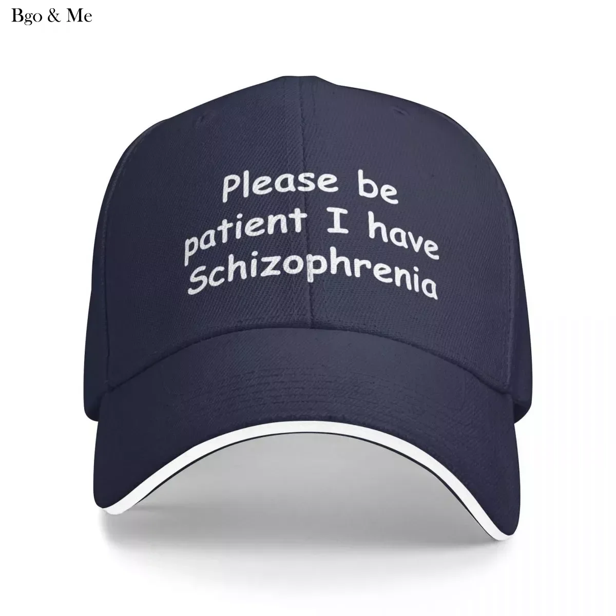 

2023 New Please Be Patient I Have Schizophrenia Baseball Cap Black Military Tactical Caps Women'S Golf Clothing Men'S