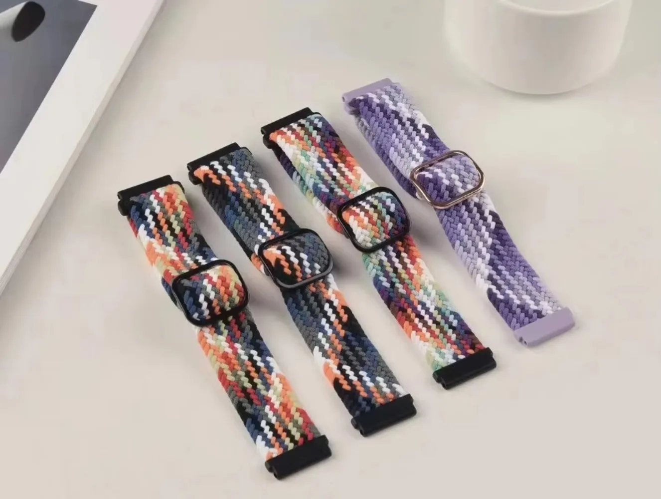 Breathable Soft Nylon Watch Band, 20mm 22mm, Comfortable Bracelet in Multiple Sizes
