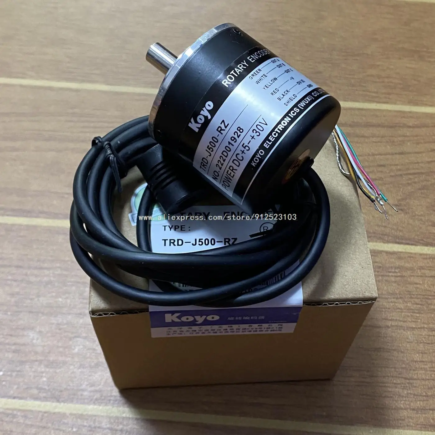 NewTRDJ1000RZKoyorotaryencoderTRDJ1000pulseelectroopticalencoder530VDC.jpg