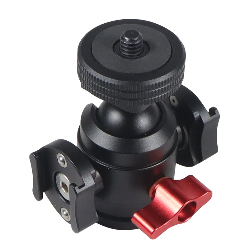 Universal 360&deg; Spherical Panorama Tripod Head Standard 1/4 Inch Screw Interface Ballhead Adapter for Digital SLR Cameras tripod ball head