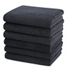 Black Microfiber Salon Hair Drying Towel Guest Used Hand Towels Hair Stylist Spa Bath Hair Drying Towel Cleaning Towel 5