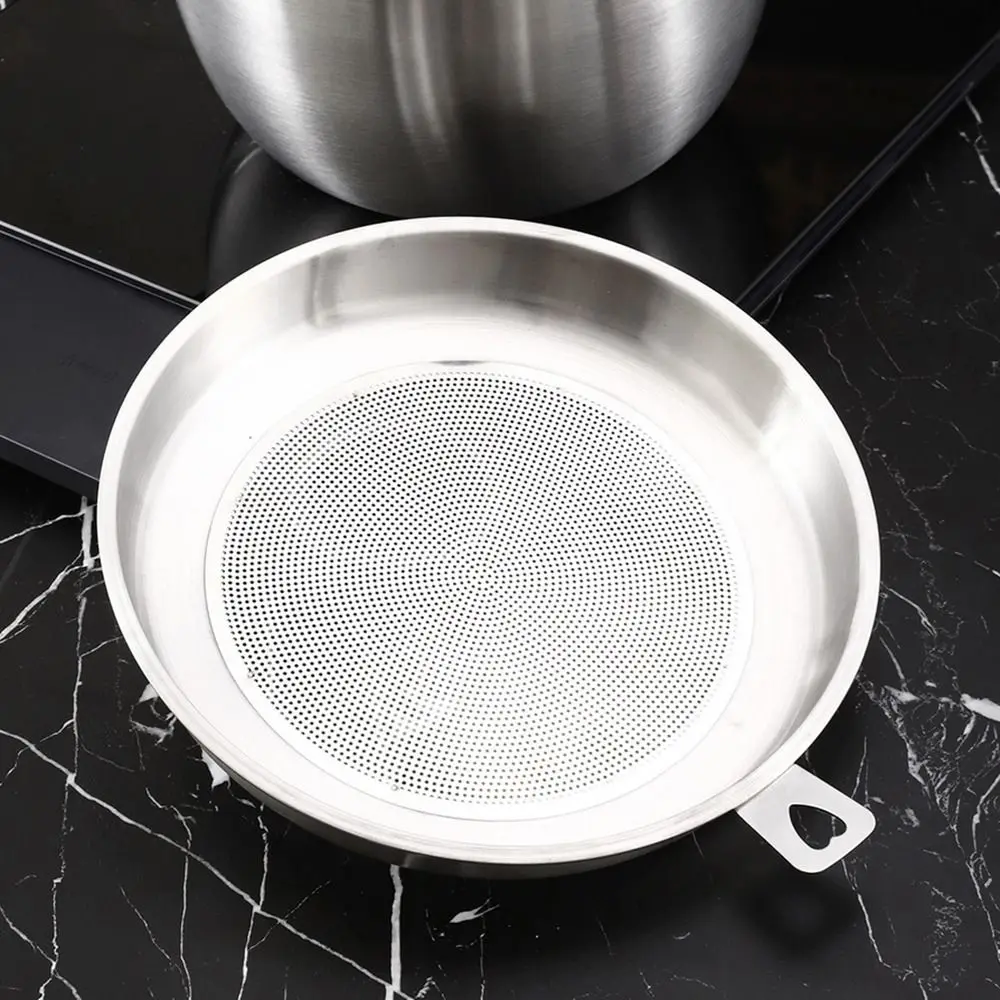 3L Oil Filter Pot Large Capacity Stainless Steel Stainless Steel Oil Can with Handle Heat Resistant Lard Strainer