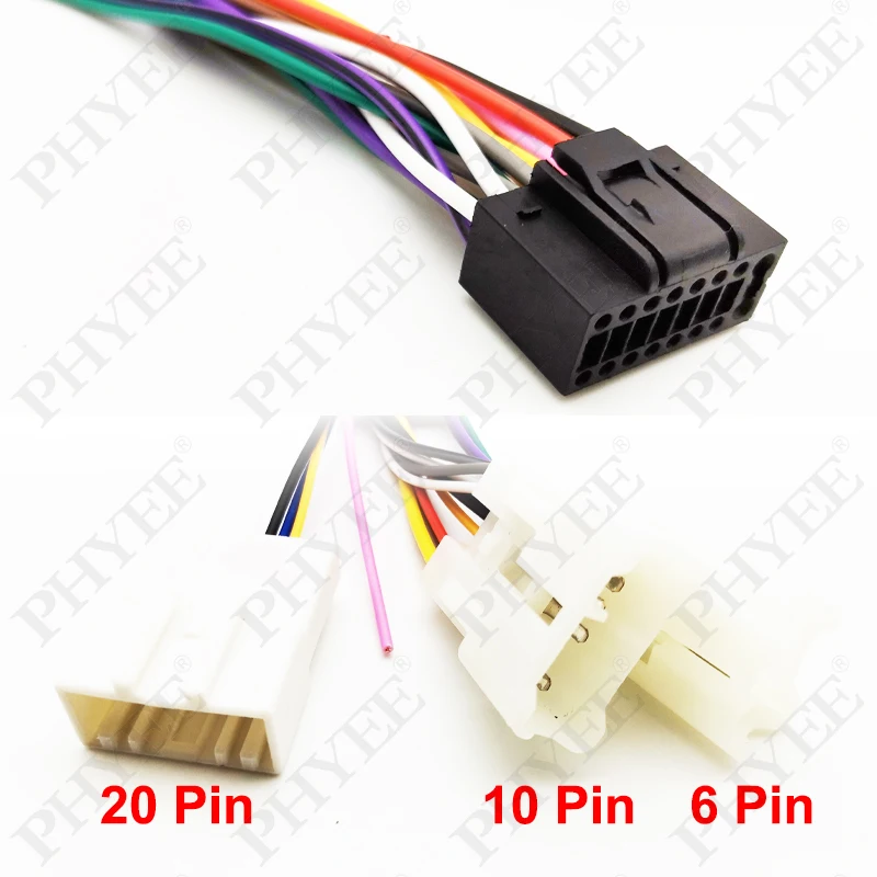 Wiring Harness 16 Pin Connector Plug Car Android Head Unit Cable Adapter for Toyota Corolla Camry RAV4 Hilux Land Cruiser Yaris