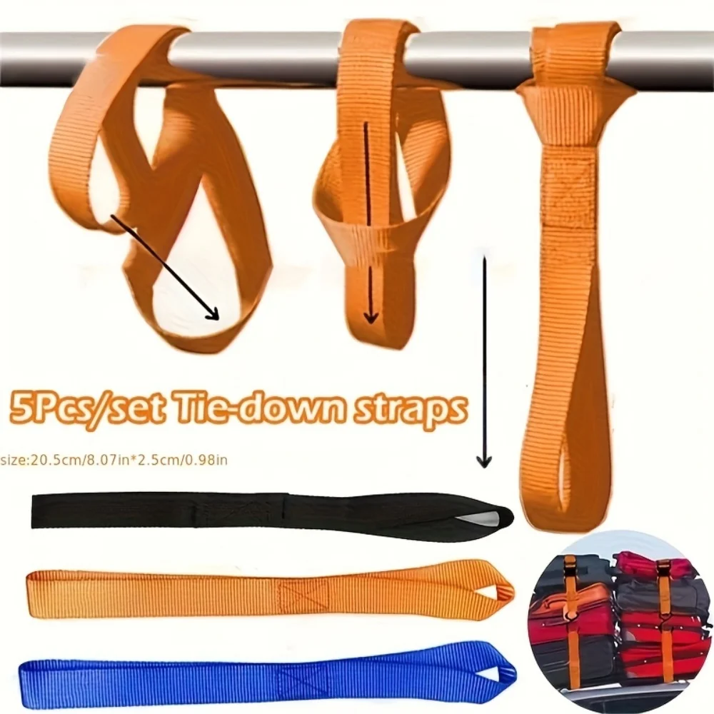 Multi-Purpose Braided Loop Straps for Secure Fastening and Cargo Management