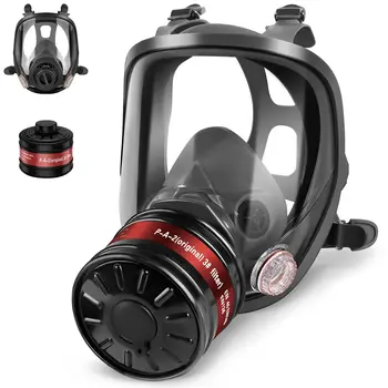 Three-port multi-purpose 6800 gas mask industrial spraying replaceable filter organic vapor welding spray paint insecticide 1