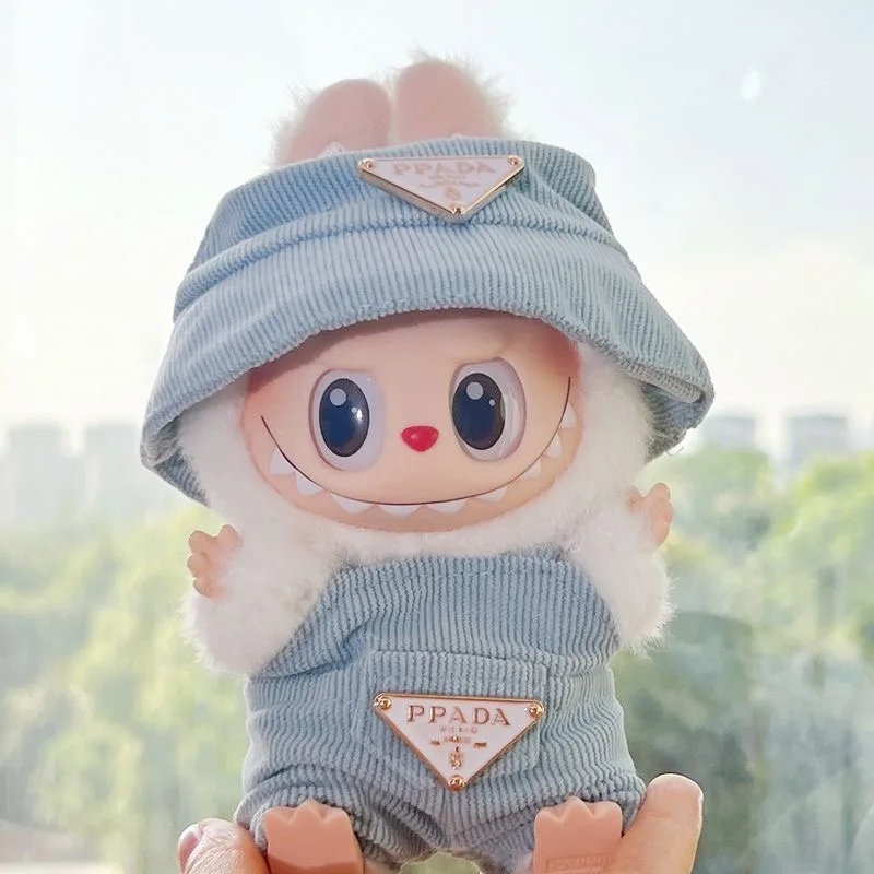 ل 17 سنتيمتر Labubu ملابس دمى مجموعة بلون عموما و...