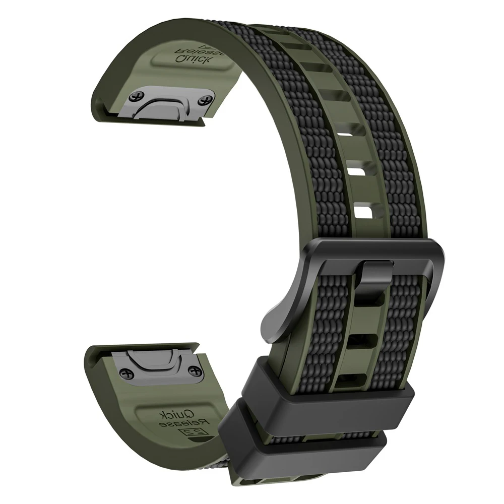 Premium QuickFit Silicone Strap for Sports Watches - 22mm/26mm