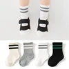 New Children Solid Color Sport Socks Cotton Soft Tube Socks for Baby Infant Toddler Socks for Kids Boys Girls 6months-6years Old 2