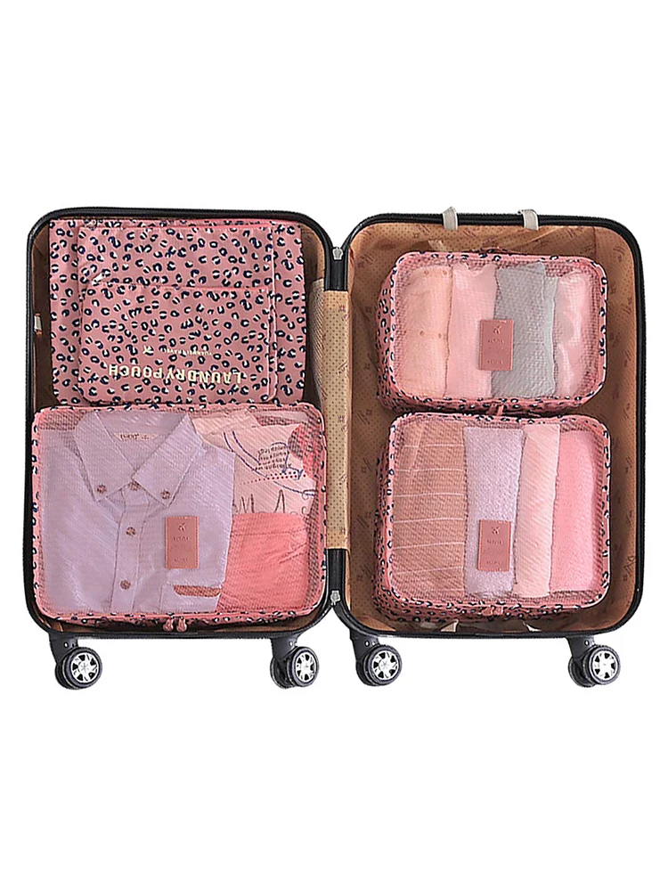 6-Piece Travel Storage Bag Set for Organized Trips