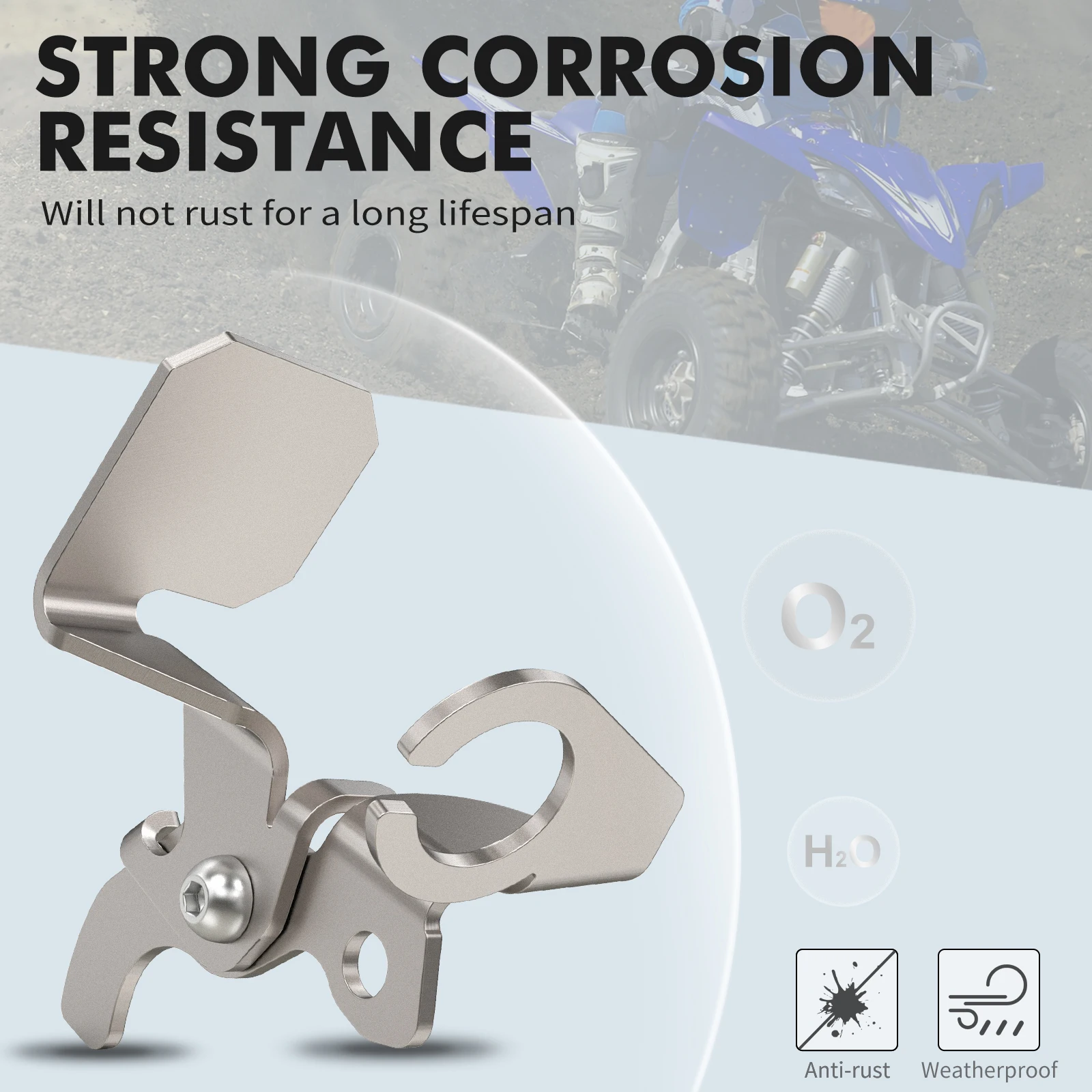 NICECNC Für Yamaha YFZ450R Bremsschlauchhalter 2009-2023 2017 2018 2019 2012 Korrosionsbeständigkeit Hochwertiges ATV-Zubehör – Detail 6
