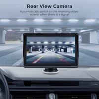 Autoradio portable GEARELEC 7 pouces, CarPlay sans fil, Android Auto, écran tactile universel, lecteur multimédia vidéo avec caméra de recul FM 5