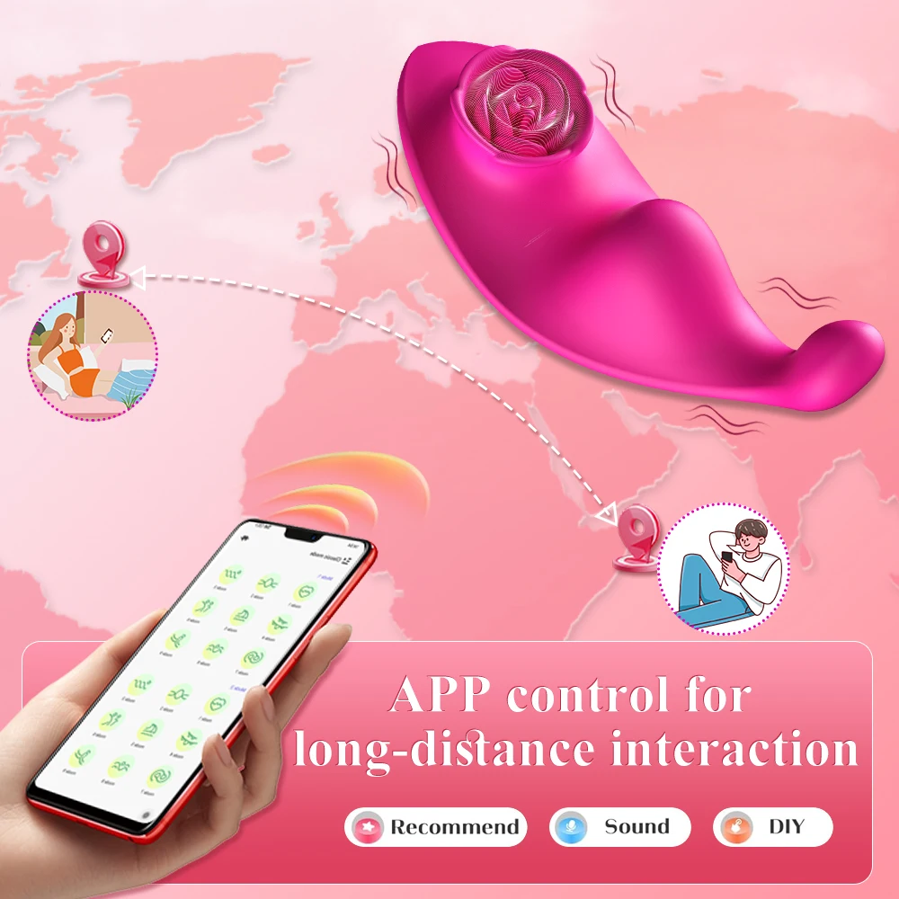 Clitoris Vibrator Wireless Bluetooth for Women APP Control Wearable Clitoris Stimulator Female Masturbator Sex Toys for Adults