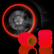 1/4 pçs tampa de válvula luminosa universal carro motocicleta bicicleta pneu roda válvula capa poeira pneu haste válvula tampas 1.2cm diâmetro exterior