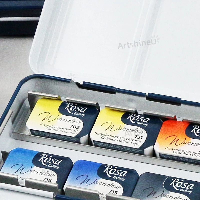 Professional ROSA Gallery Botanical Watercolor Paint Set 14/16/28 Full Pans Solid Water Color for Artists Adults Art Supplies watercolor painting set watercolor paint watercolor pigment