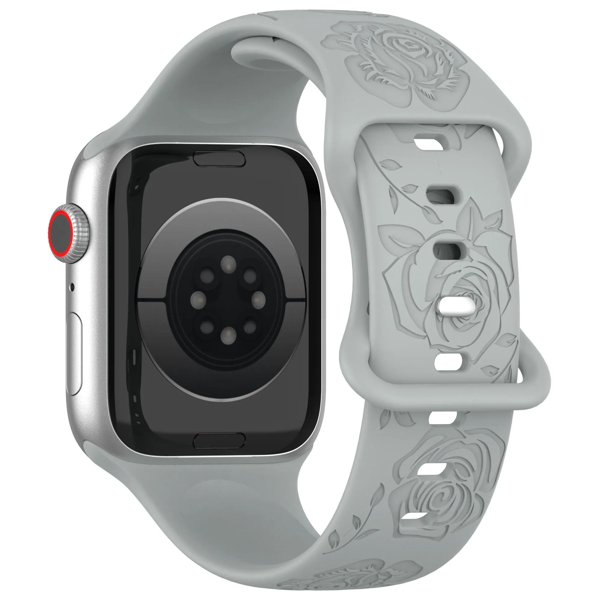 Vibrant Pattern Silicone Strap for Apple Watch - Adjustable Bracelet Band