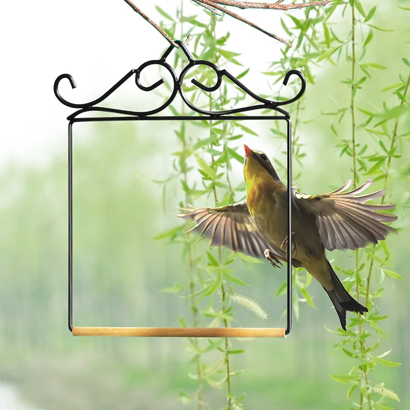 HummingbirdParrot toys pet bird cage swing hammock iron suspension bridge hammock stand metal frame bird cage accessories 1PCS