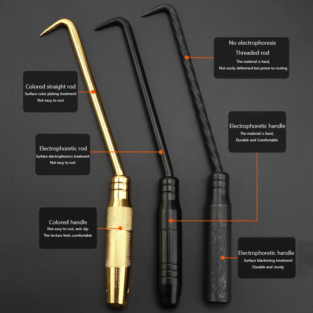 Semi-Automatic Rebar Wire Twister Non-Slip Concrete Metal Wire Twisting Durable Tie Reinforced Hook Hand Construction Tools rebar tie wire twister