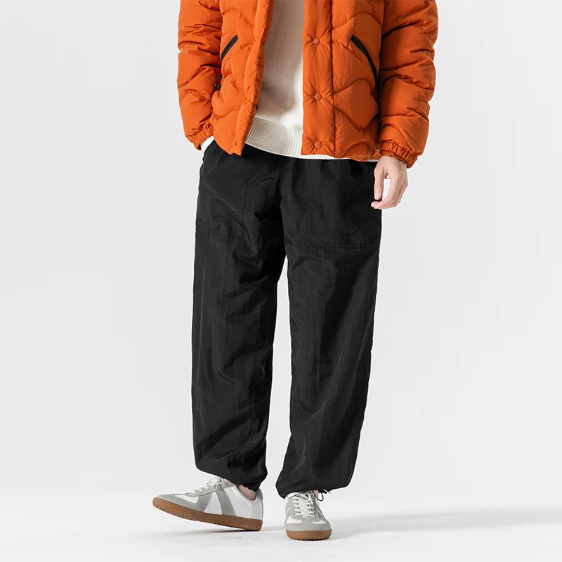봄 여름 Lightwear 빠른 건조 바지 남성 여성 야외 방수 느슨한 캐주얼 트랙 Techwear 카고 바지 남여 바지