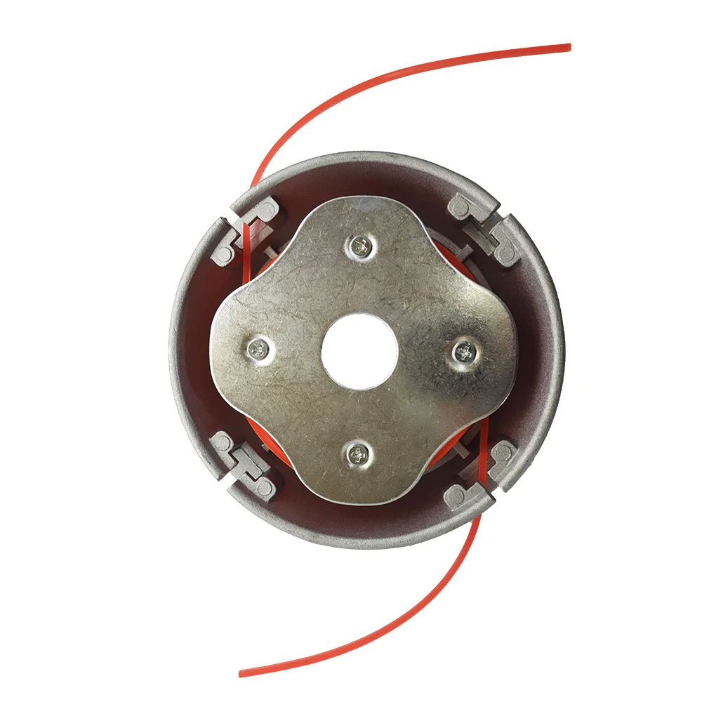 Aluminium Alloy Nylon grass trimmer head aluminum trimmer head Brush Mower Head Universal Trimmer Head Bump Spool Grass Brush Cutter Lawn Mower Garden Home Cutting
