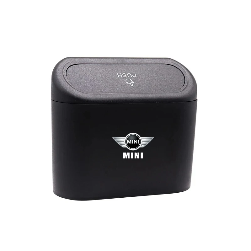 Pressing type car trash can portable trash canriesFor Mini Cooper R50 R52 R53 R55 R56 R60 R61 F54 F55 F56 F60 Clubman