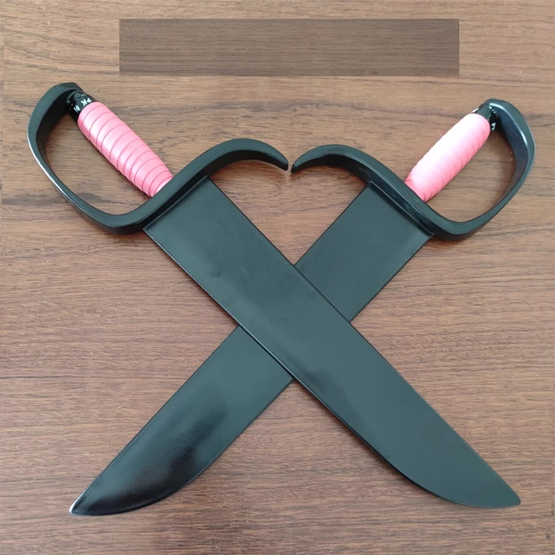 1 Pair Plastic Wing Chun Butterfly Swords Plastic Knife Double Martial Arts Knifives