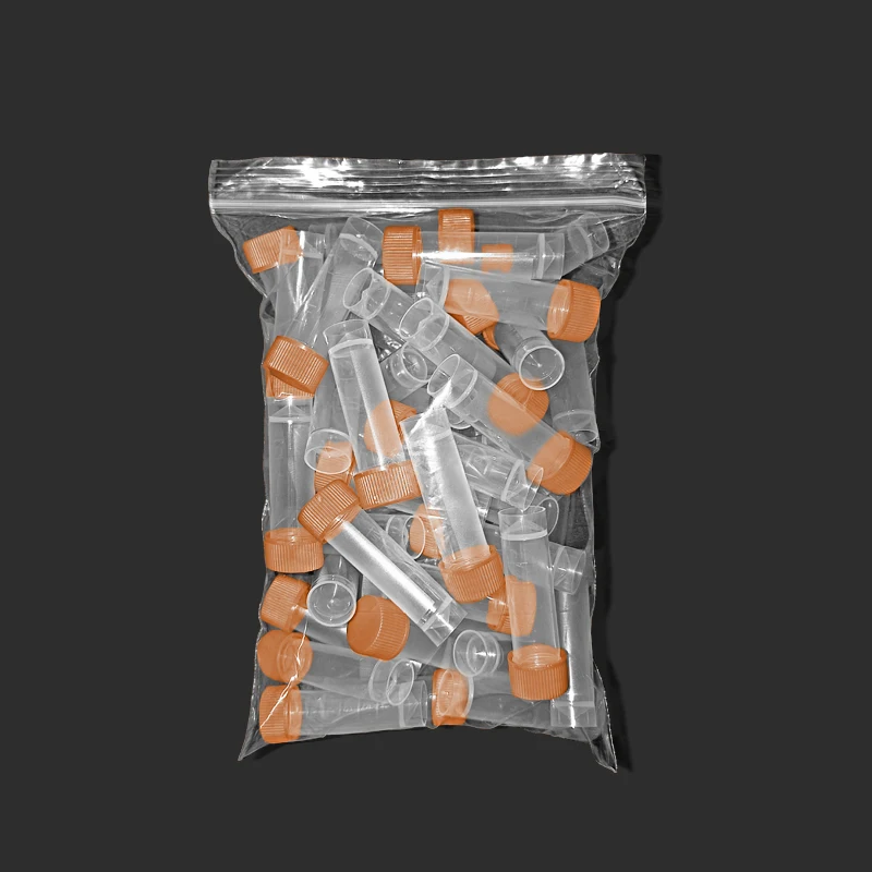 50pcs/bag 5ml Screw Top Centrifuge Tube Sterile Experimental High Quality Refrigeration Tube Volume Vials
