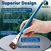 12 Sizes Marie's Flat Paint Brush Set for Oil,Acrylic,Gouache,Watercolor,Crafts,Models,Eggs,Rocks,Canvas for Artists & Adults 2