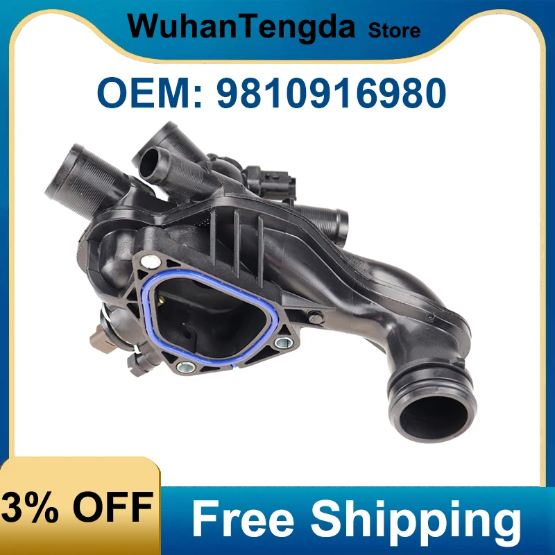 1336 Z6 11537534521 9810916980 Alloggiamento Termostato Uscita Acqua Adatta Per Mini Cooper Citroen C4 C3 Ds3 Picasso Ds3 Peugeot R56 R55