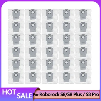 Roborock S8 더스트 백, S8 Plus / S8 Pro 울트라 쓰레기 봉투 액세서리, 로봇 진공 청소기 교체 예비 부품
