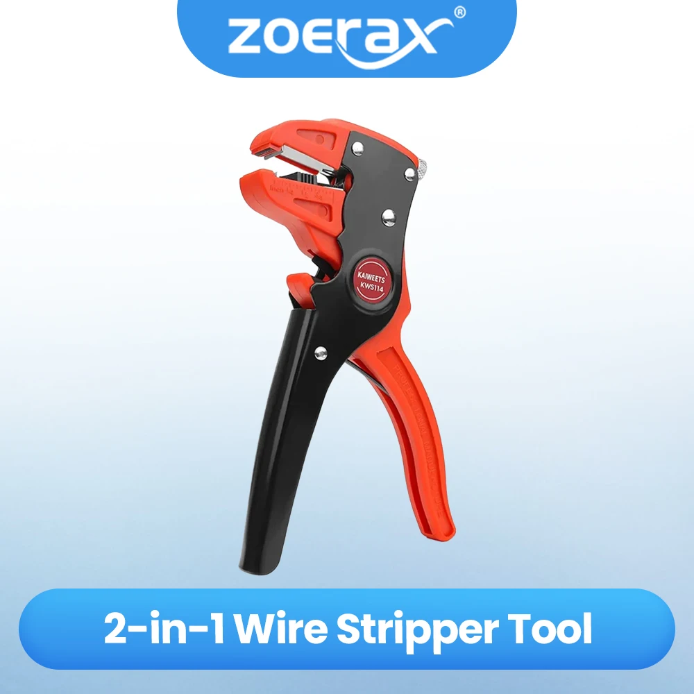 ZoeRax 2 in 1 Wire Stripper Tool Automatic Wire Stripper and Cutter Adjustable 10-24 AWG Electrical Cable Stripping Tool wire stripper tools multi functional tools electrician tools