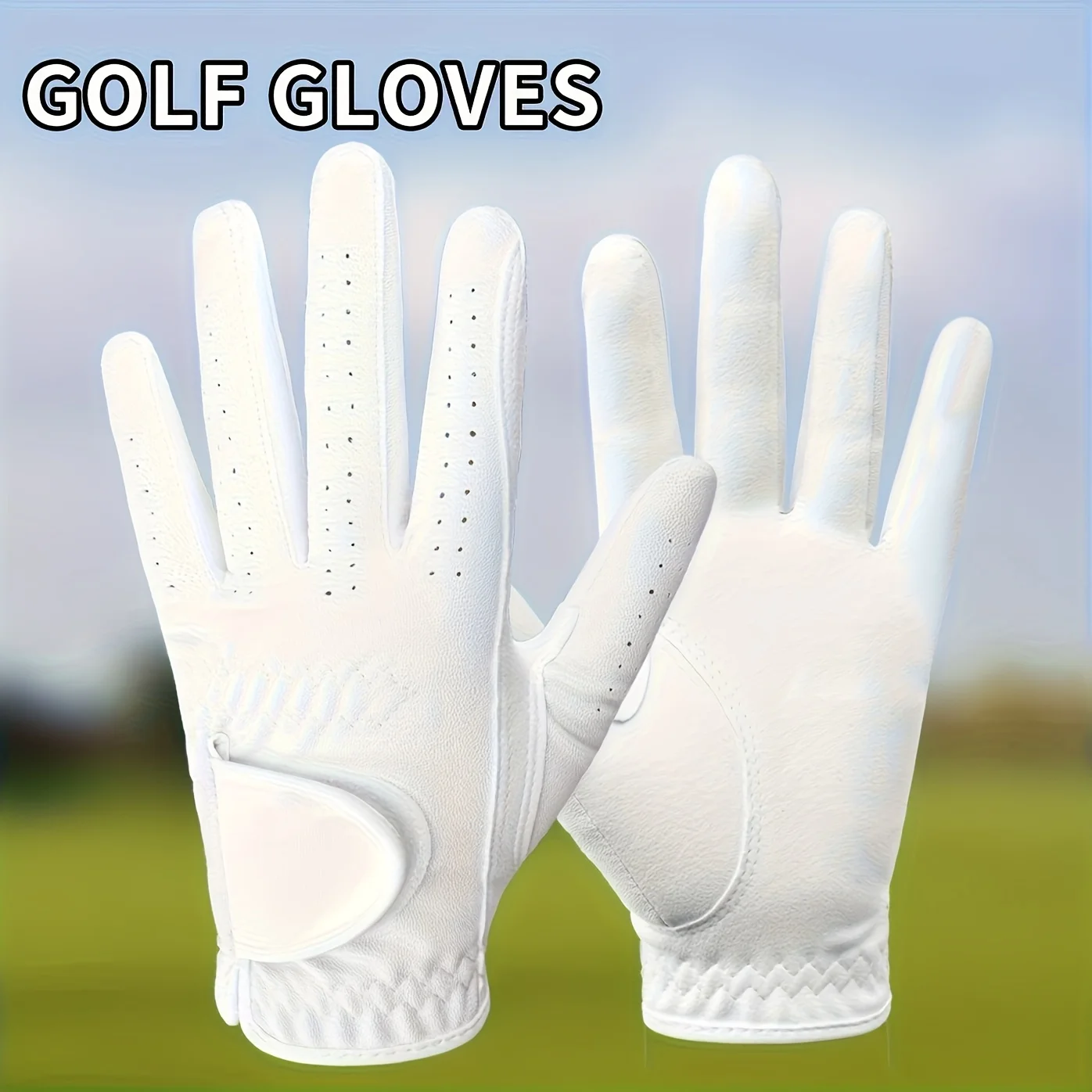 1Pc Professional Golf Glove Non-slip Soft Fabric Breathable Comfortable Golf Gloves Male Left Single High Quality White Gloves