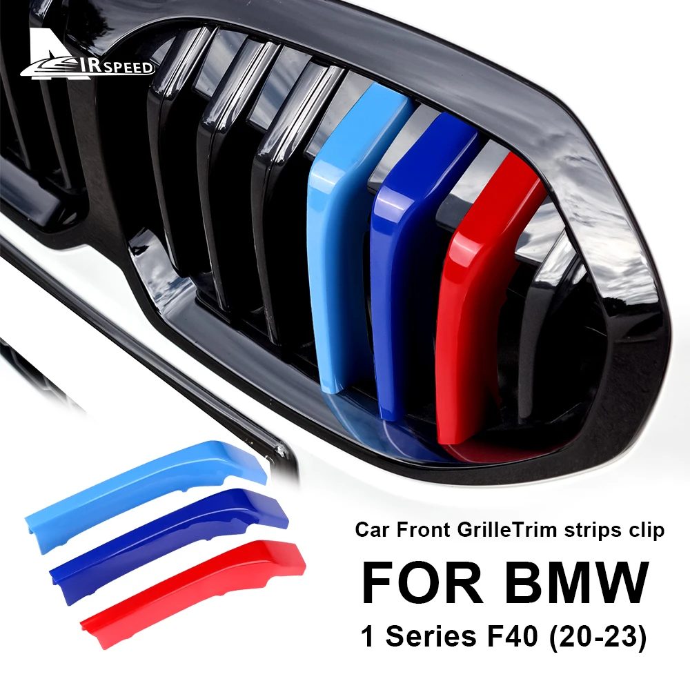 

AIRSPEED For BMW 1 Series F40 2020 2021 2022 2023 Car Front Grill Stripes Cover Grid Stripes Clips Trim Motorsport Accessories