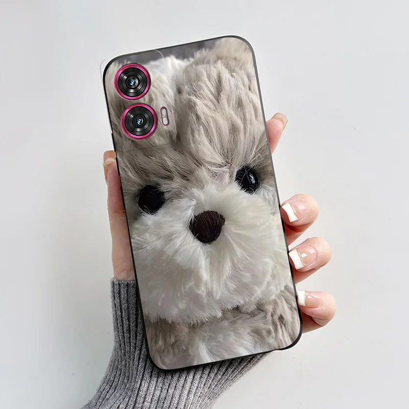 Silicone TPU Fashion Love Heart Cartoon Shockproof Phone Case for Motorola Edge 50 Fusion
