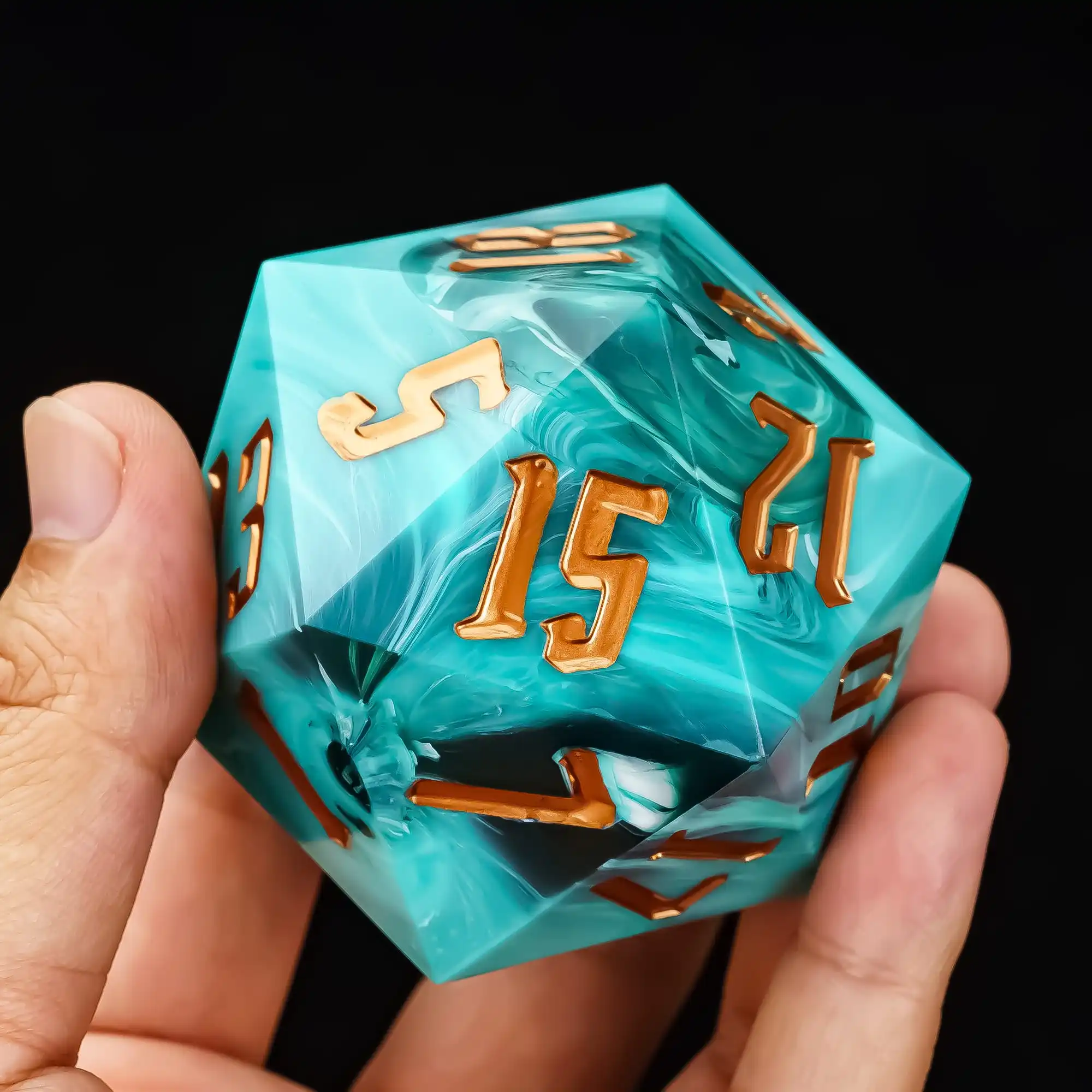 55mm D20 20 Sides Large Size Polyhedral Dice for Role Playing Game D&D Bar Pub Party Board Games