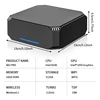 FIREBAT AK2 PLUS Mini PC Gamer Intel N100 CPU Windows 11 Mini PC Gaming DDR4 16GB RAM 512GB SSD  WIFI5 BT4.2 US Warhouse Ship 6