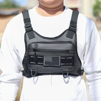 Unisex Sports Chest Bag with Adjustable Straps Lightweight Front Vest Bag Large Capacity Outdoor Cycling Climbing Bag 2
