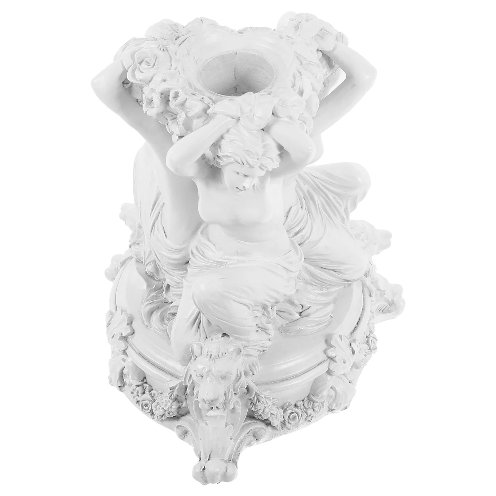 

Artistic Holder Statue Desktop Mythological Figures Artwork Multi-functional Candlestick Stand
