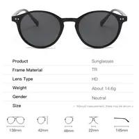 Retro Round Polarized Sunglasses Men Women Classic Leopard Frame Sun Glasses Fashion Black Driving Male Female Goggles UV400 - Image 4
