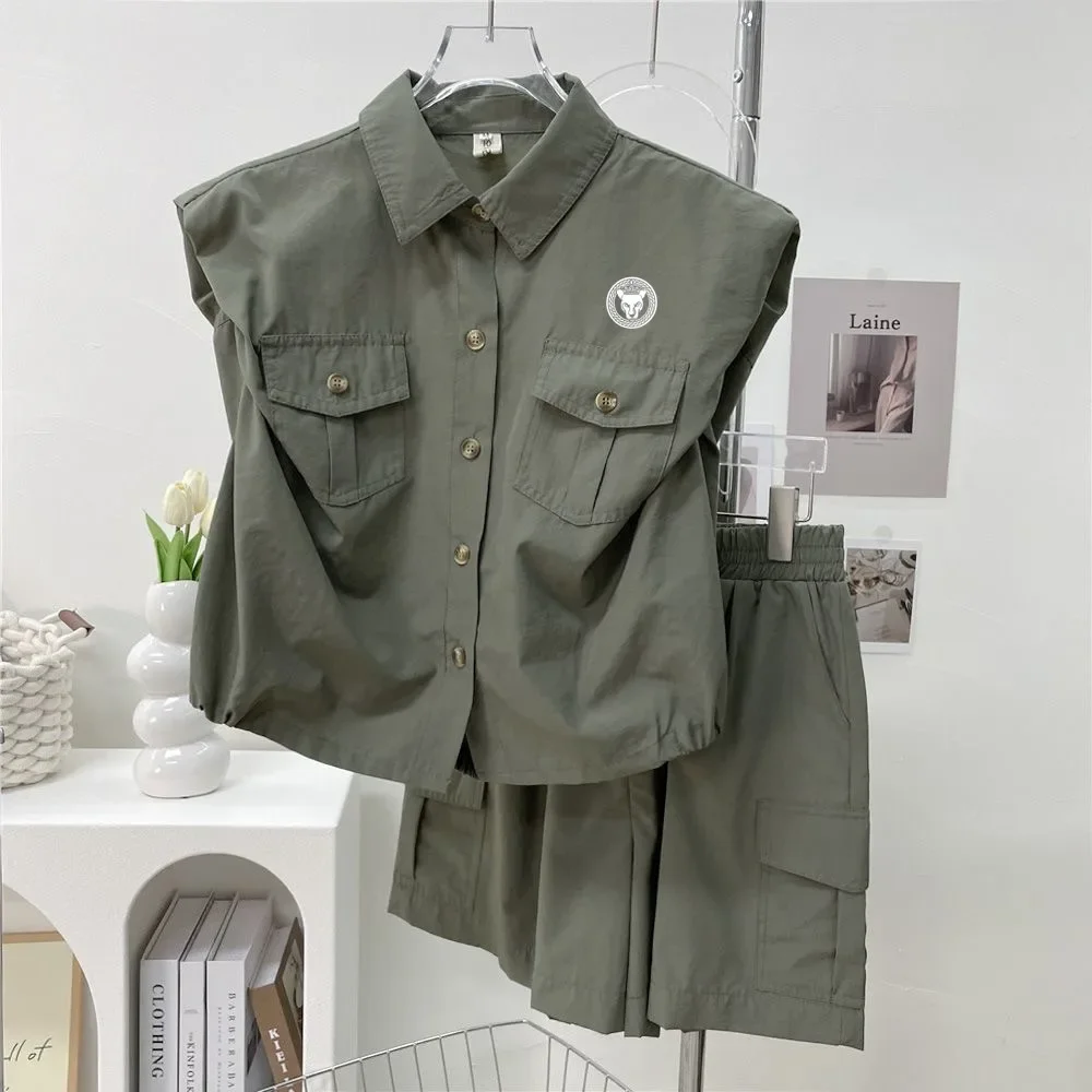 Top & Short Set with Golf Themed Picture Smocking main image 1
