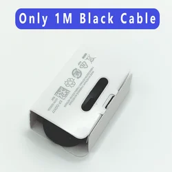 Samsung 60W US Plug Charger - Original PD Super Fast Charging Adapter - Only 1M Cable - Black