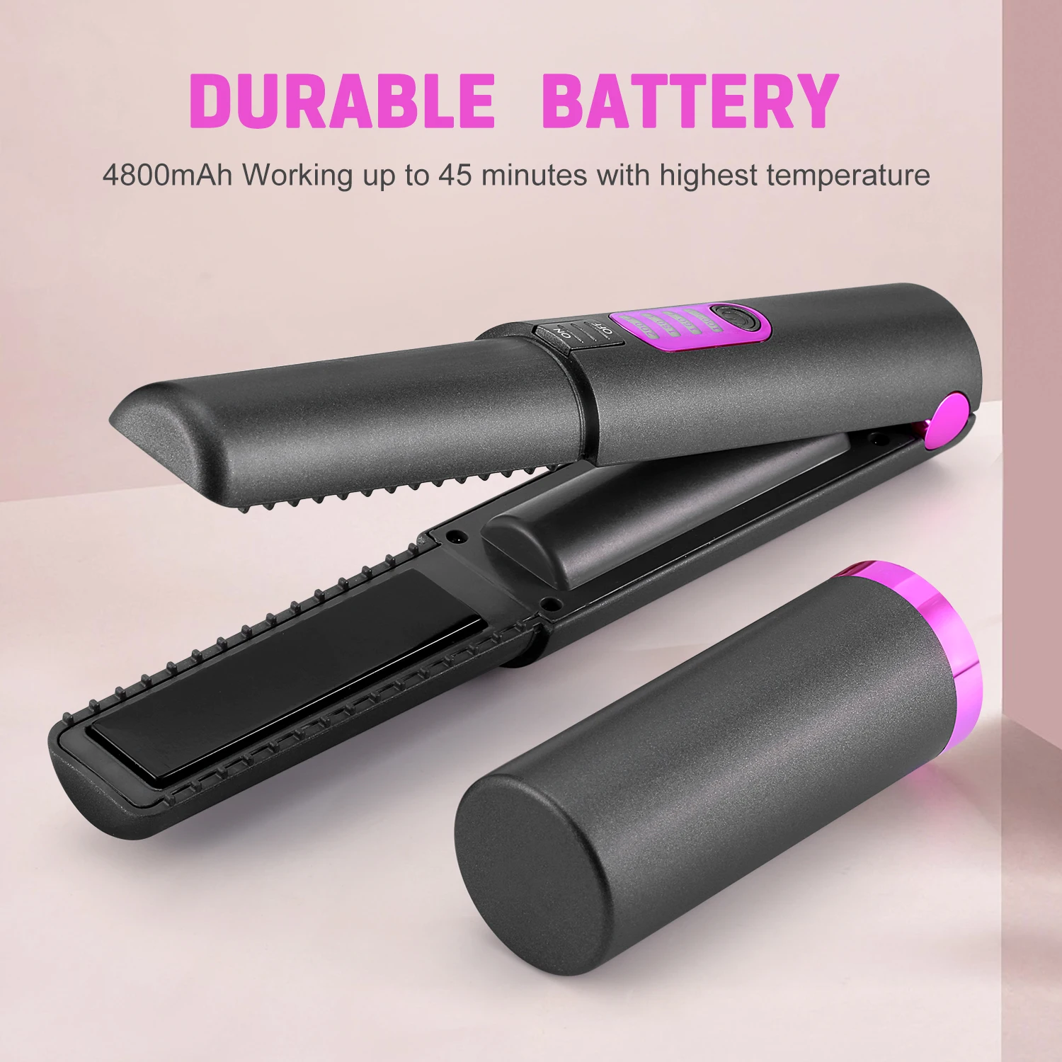 new Mini Professional 2 in 1 Portable Hair Curler Hair Straightener Flat Iron Hairs Straightening Corrugated Iron Styling Tools