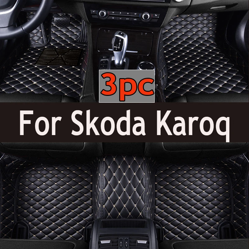 

Car Floor Mats For Skoda Karoq 2018 2019 2020 Custom Auto Foot Pads Automobile Carpet Cover Interior Accessories