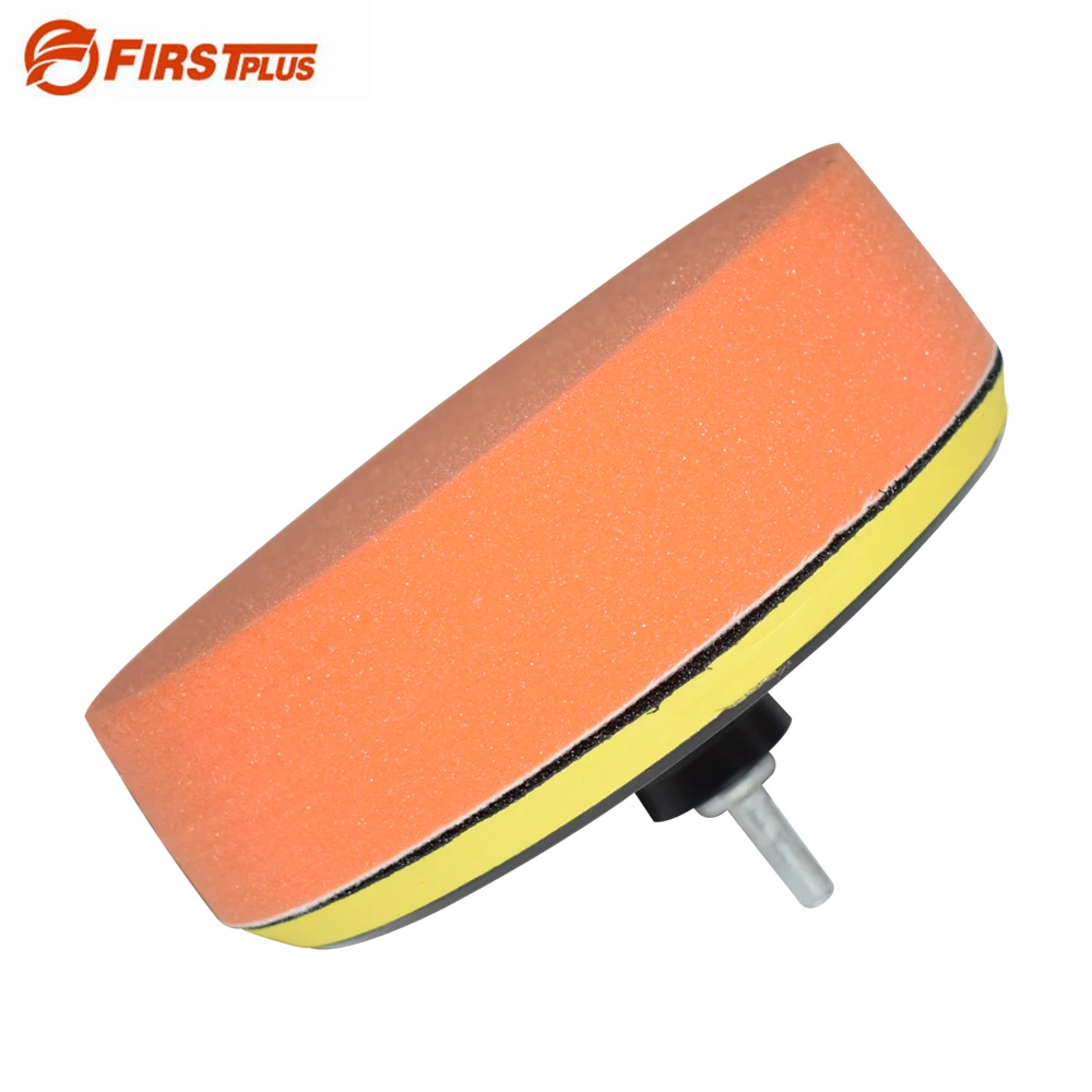 3 x Flat Sponge Polishing Pad Car Paint Grinding Pads Clean Brush Tools for Car Polisher 180mm with Adhesive Pad