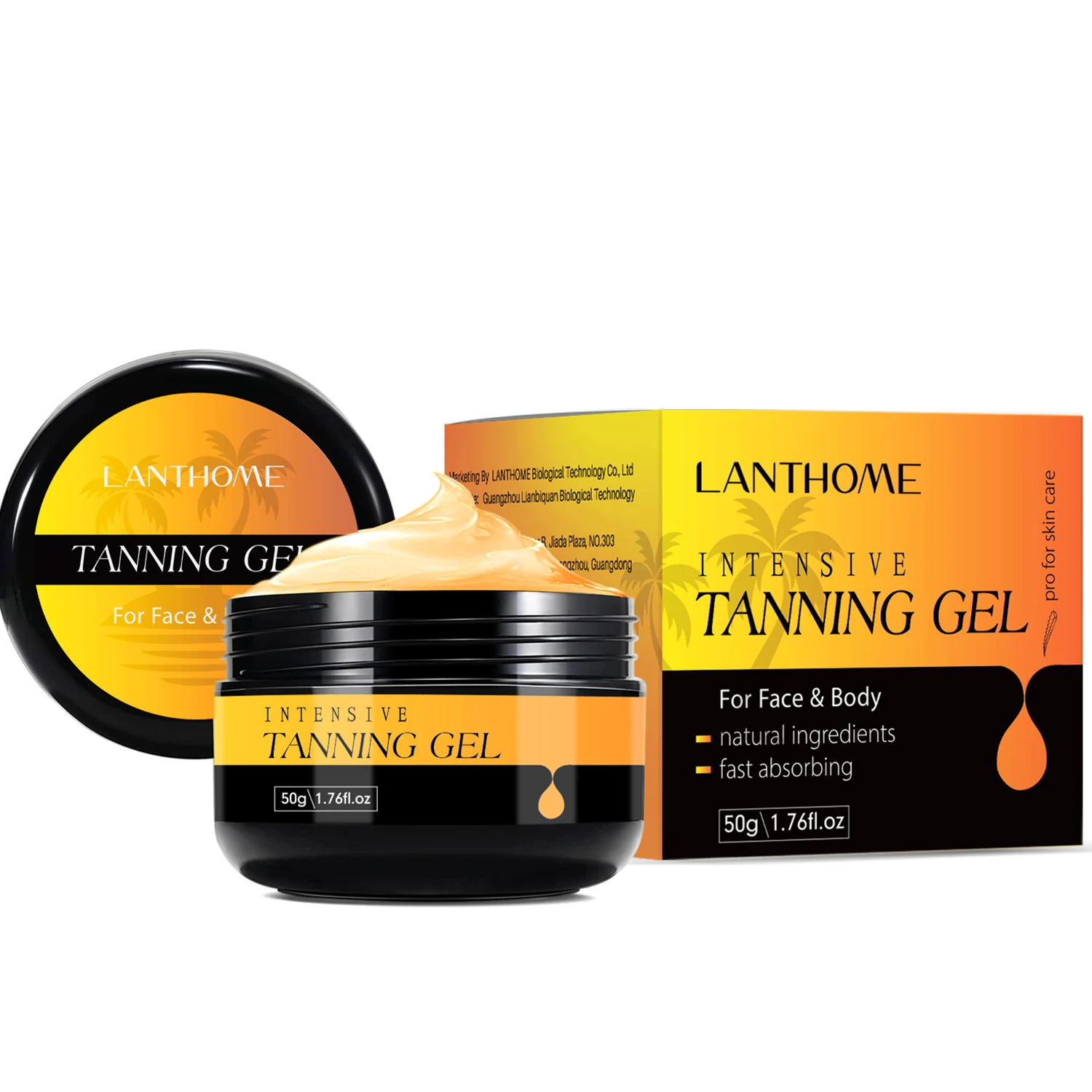 50g Natural Tanning Gel Cream for Face and Body